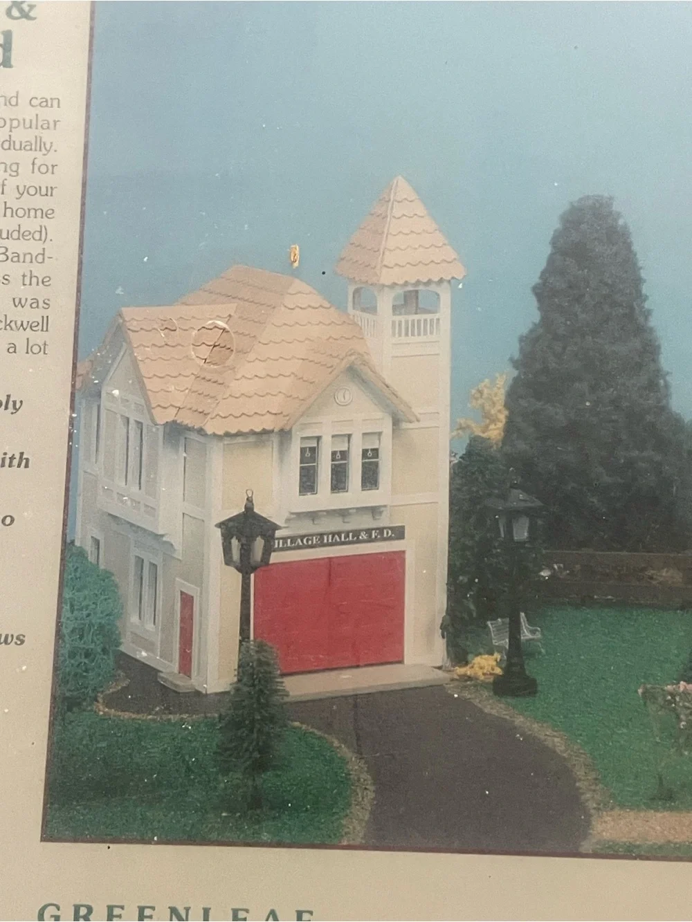 Vintage Greenleaf Village 8026 Firehouse & Bandstand Building Kit NOS NEW